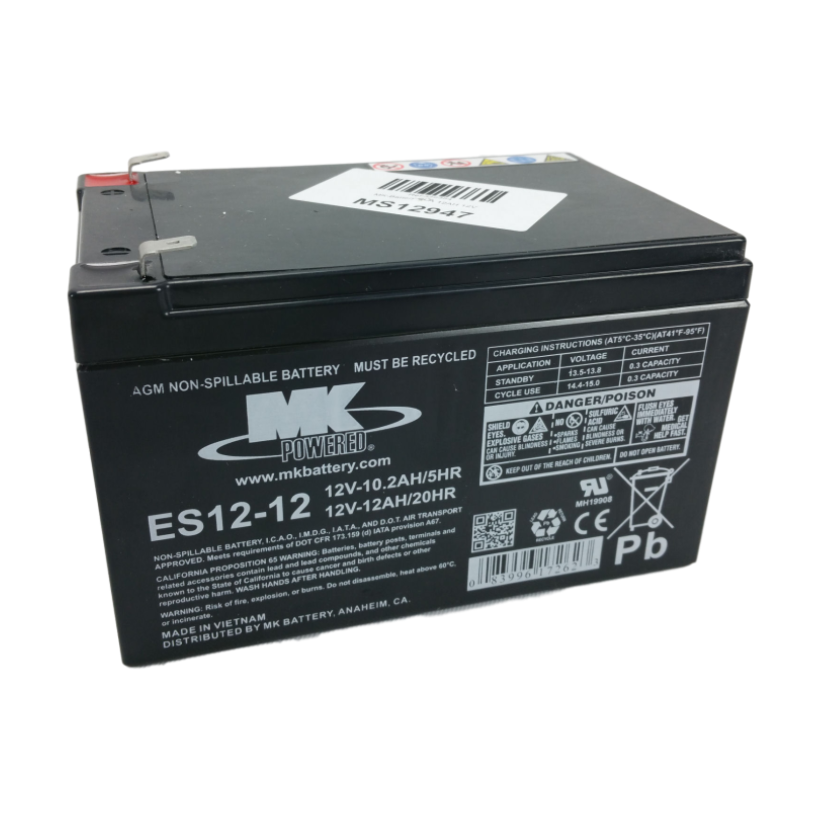 MK Absorbed Glass Mat (AGM) Batteries