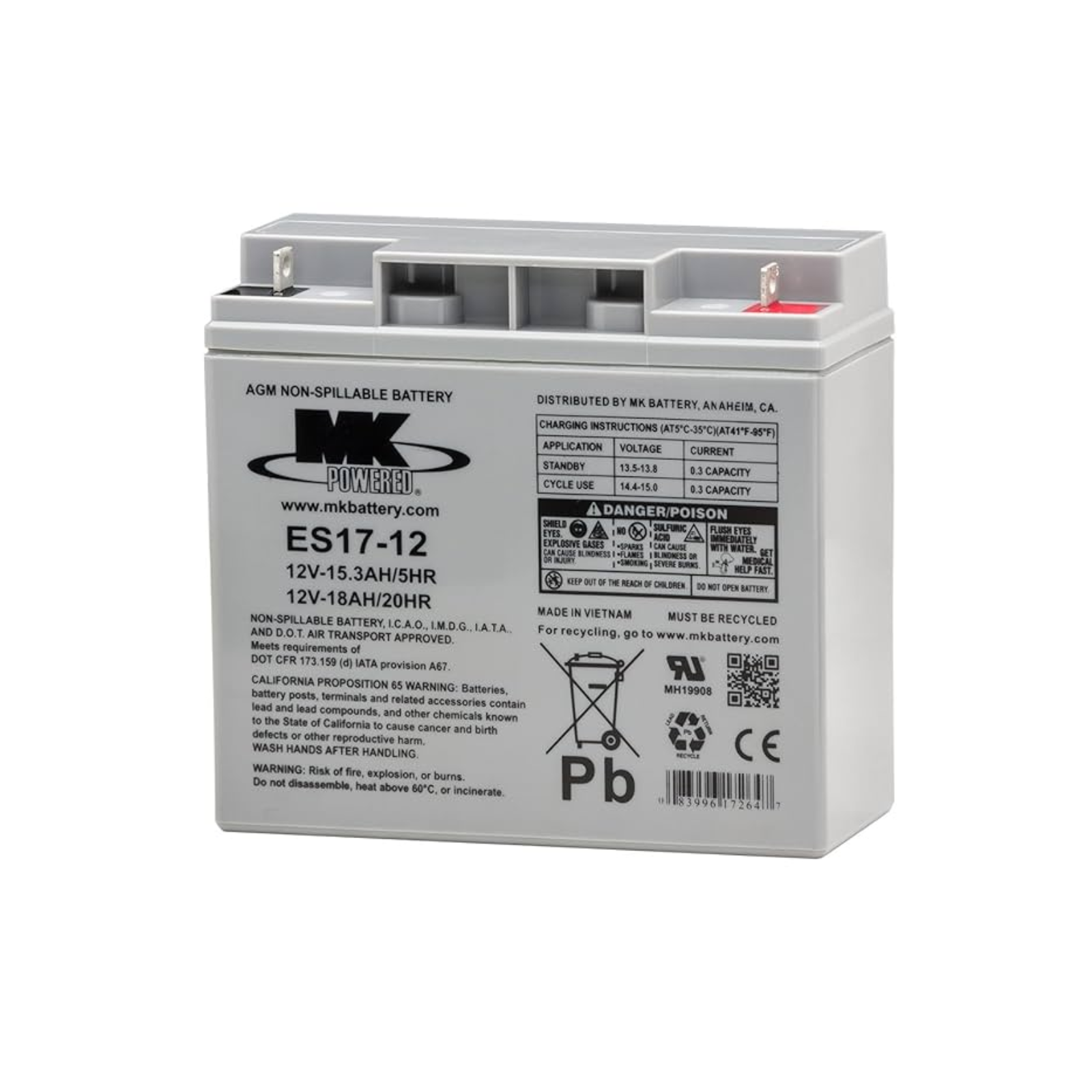MK Absorbed Glass Mat (AGM) Batteries